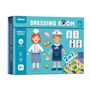 👗🧲 mideer 2 in 1 magnetic dressing room game ✨