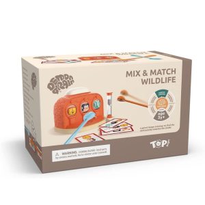 🦁🎲 top bright mix and match wildlife game toys – fun for two players