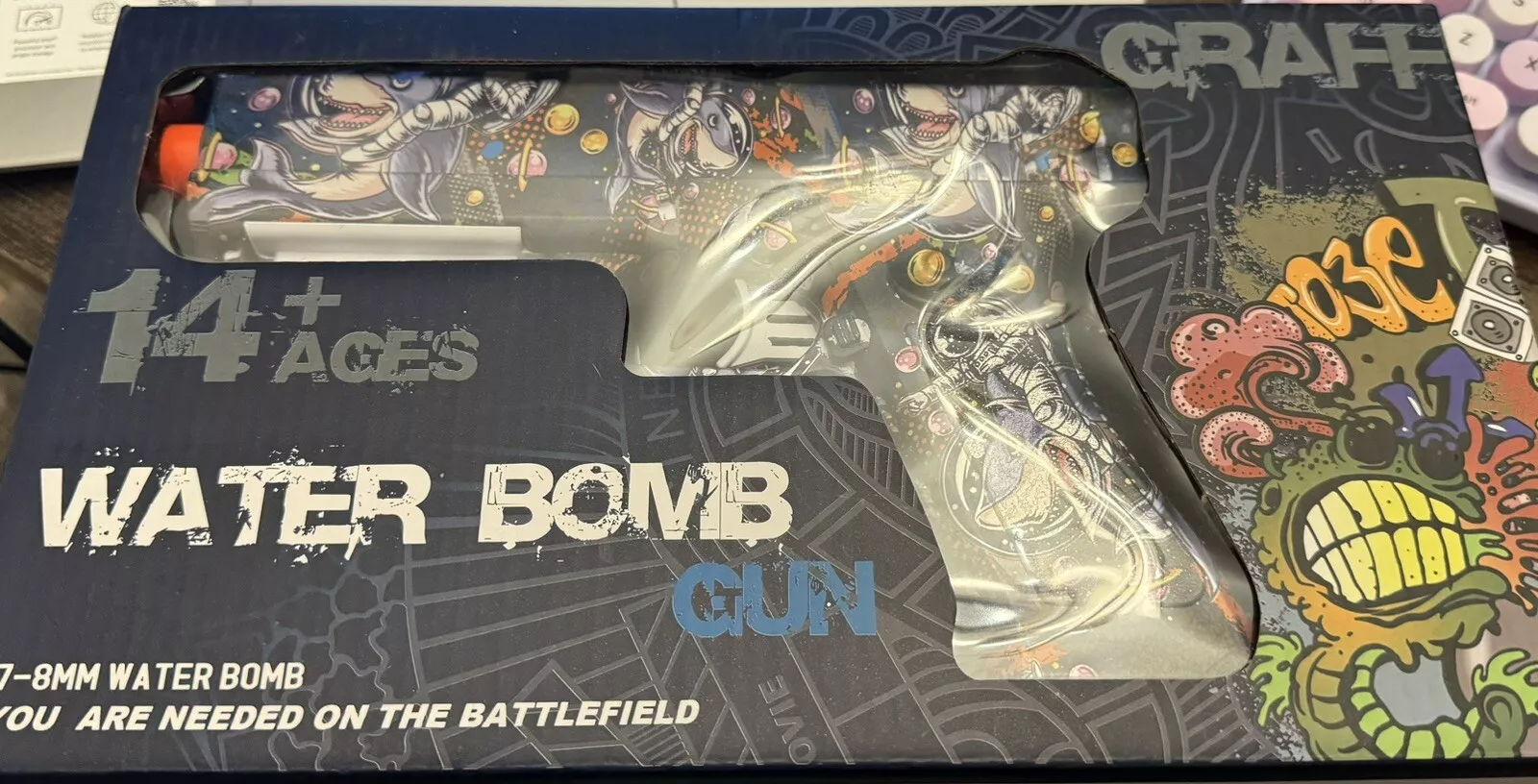 💦🔫 graff water bomb gun – 7–8mm electric gel blaster for kids 💦🔫 graff water bomb gun – 7–8mm electric gel blaster for kids