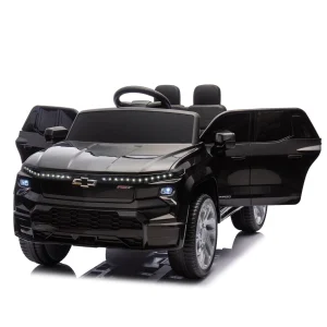 🚙⚡ 12v kids ride on truck – licensed chevrolet silverado electric car with remote 🎮✨