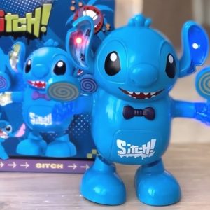 💙🤖 stitch hero dancing robot – action figure with music & lights!