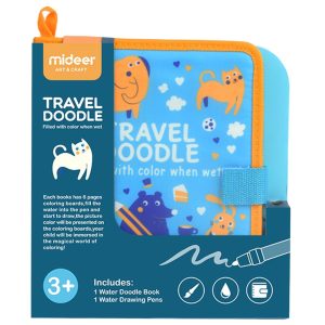 mideer travel doodle – filled with color when wet – blue 💧🎨📘