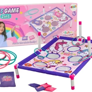 🦄🎯 toss game unicorn land set – magical target throwing fun! 💖✨