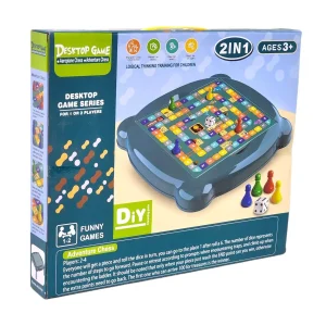 2 in 1 ludo & parcheesi game table with accessories – family board game fun 🎲♟️✨