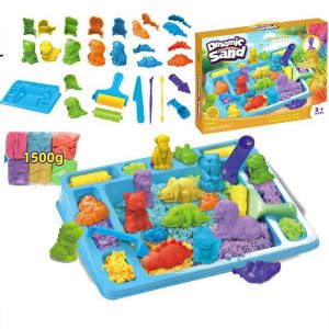play sand with animal molds – creative sensory play set 🐾🏖️✨