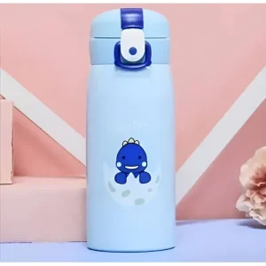 dinosaur themed thermos bottle for kids – 350ml blue insulated bottle 🦖💧❄️