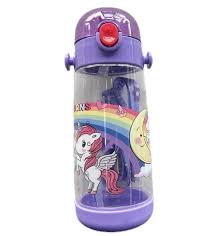 unicorn sipper water bottle – 450 ml cute kids hydration bottle 🦄💧✨