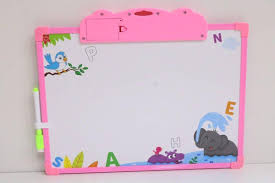 whiteboard with animal print – pink & blue reusable writing board 🐾🎀💙✍️