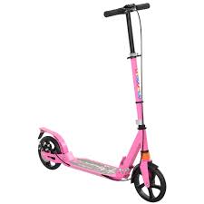 foldable kick scooter with adjustable handlebar – pink kids scooter 🛴🎀✨