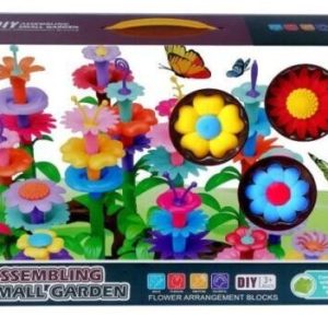 assembling small garden flower arrangement blocks – creative building play 🌸🧩✨