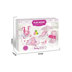 trolly set doll 3 in 1 🎒🧸✨