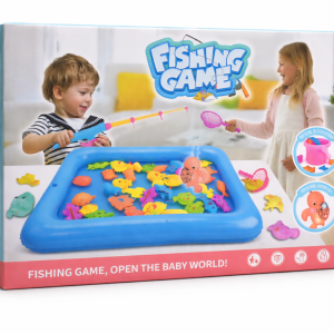kids fishing game set| magnetic fishing toy with pool & accessories