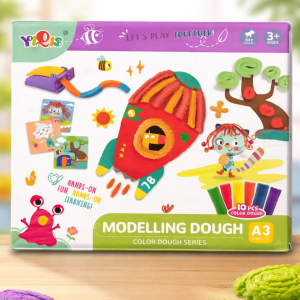 modeling dough creative set – space rocket