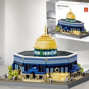 dome of the rock building blocks set – islamic architecture model kit
