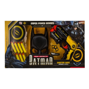 gun with soft bullets &batman mask – action packed hero playset!