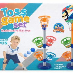 toss game set – basketball & ball toss