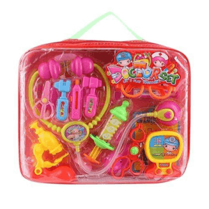 plastic doctor toy set