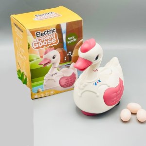 electric crawl goose – musical walking goose toy