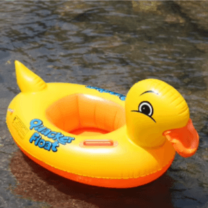 kids inflatable duck float – water fun swimming ring 💦