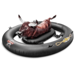 intex 2 pack 1 seat brown inflatable ride on (bull style)